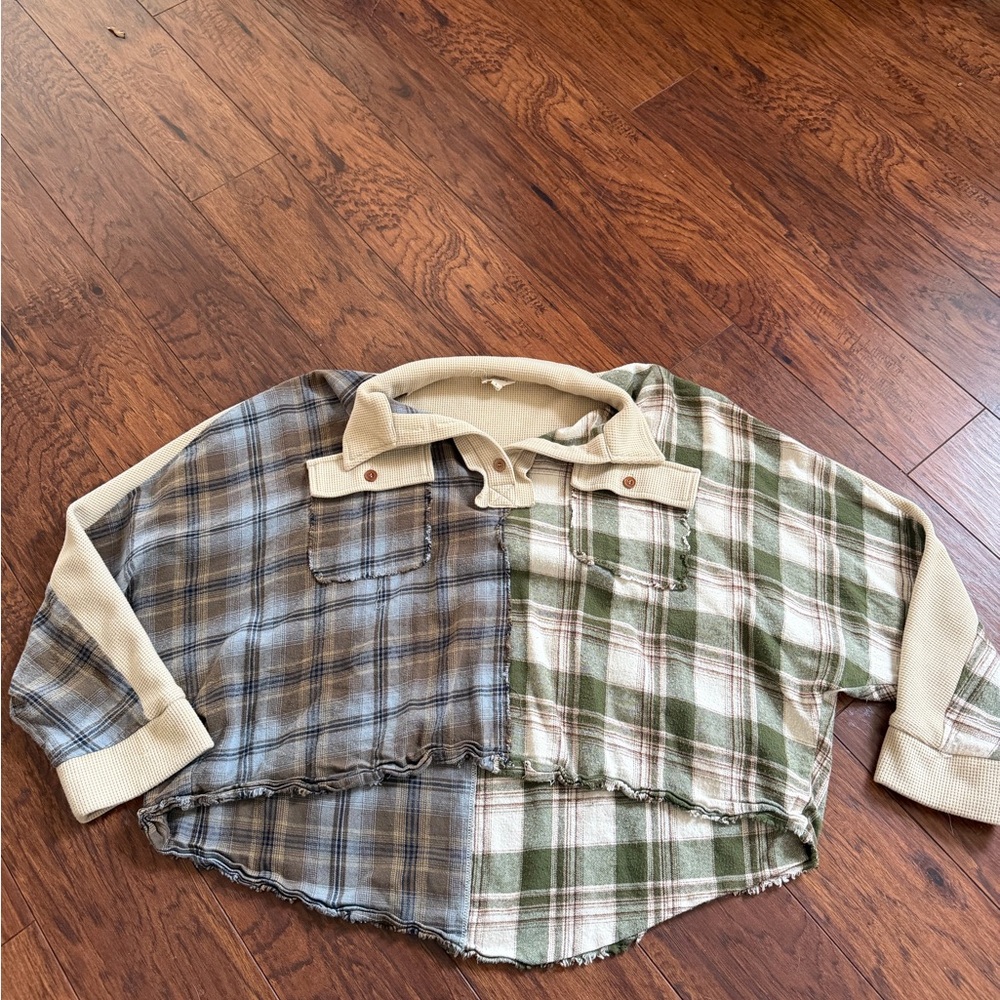 Mix Matched Plaid Crop Top